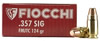 Fiocchi Centerfire Handgun Ammunition 357SGXTP, 357 SIG, Hornady XTP JHP, 124 GR, 50 Rd/bx