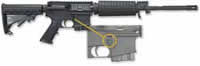 Windham Weaponry SRC-CA (CA Approved) AR-15 Rifle R16M4FTTCA, 223 Rem/5.56 NATO, 16 in, Telestock, Black, 10 Rd