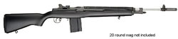 Springfield M1A Super Match Semi-Auto (CA Approved) Rifle SA9804CA, 308 Winchester, 22 in, Black Fiberglass Stock, Stainless Finish