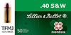Sellier & Bellot Pistol Ammunition V311232U, 40 Smith & Wesson, Full Metal Jacket (FMJ), 180 GR, 985 fps, 50 Rd/bx