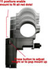 Mako Micro Adjustable Pop Up Mount AR-15 Fits Universal (MAM30)