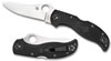 Spyderco Spyderco Stretch 3.5 Black Modified Drop Point w/Satin Finish Folding Knife w/Edge (C90PSBK)
