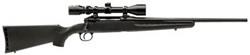 Savage Axis XP Rifle Package w/Scope 19230, 243 Winchester, 22 in, Black Synthetic Stock, Black Finish