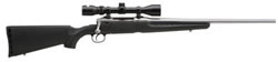 Savage Axis XP Rifle Package w/Scope 19175, 22-250 Remington, 22 in, Black Synthetic Stock, Stainless Finish