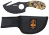 Mossberg Non-Glare Camouflage Clip Point/Gut Hook Fixed Knife w/Plain/Gut Hook Edge (MOSKIN)