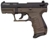 Walther P22 DA/SA Pistol QAP22007, 22 Long Rifle, 3.4 Inches, Black Panel Grip, Green/Black Finish, 10 Rd