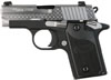 Sig P238 Diamond Plate Pistol 238380DP, 380 ACP, Pistol 2.7 in, G10 Composite Grip, Black Finish, Night Sights, 6 Rd