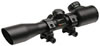 TruGlo Crossbow Scope w/Rings TG8504B3L, 4x, 32mm, Black, Illuminated Range Finding Reticle