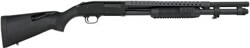 Mossberg 590 Tactical Shotgun w/Tri-Rail 50772, 12 Gauge, 20 in, 3 in Chmbr, Syn. (Black), Speedfeed Stock, Black Finish