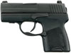 Sig P290 Semi-Auto Pistol 2909BSS, 9mm, 2.9 in, Customizable Grip, Black Polymer Frame Finish, 6 Rd