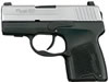 Sig Sauer P290 Pistol 2909TSS, 9MM, 2.9 in, Black Grip, Stainless Finish, 6 Rd