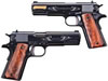 Remington 1911 R1 Centennial Limted Ed Pistol 96341, 45 ACP, 5 in, Walnut Grip, High Polish Charcoal Blued Finish, 7 Rd