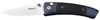 Boker Plus Elegance Titanium Blues Straight Point Folding Knife w/Plain Edge (01BO025)