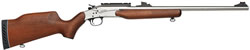 Rossi Wizard 243 Rifle WR243NKL, 243 Winchester, 23 in, Wood Stock, Nickel Finish