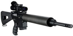 DPMS Panther LR 260L Rifle RFLR260L, 260 Remington, 18 in, A2 Style Stock, Black Finish