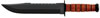 Ka-Bar Big Brother Leather Handle Top Serrated/Bottom Straight Fixed Knife w/Top Serrated/Bottom Straight Edge (2217)