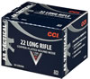 CCI AR Tactical Rimfire Ammunition 953, 22 Long Rifle, Copper Plated Round Nose (RN), 40 GR, 1200 fps, 375 Rd/bx