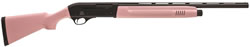 Akkar 600 CY Compact Semi-Auto Youth Shotgun 63225, 28 Gauge, 22 in, 2.75 in Chmbr, Synthetic Stock, Pink Finish
