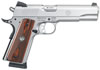 Ruger SR1911 Semi-Auto Pistol 6700, 45 Automatic Colt Pistol (ACP), 5 in, Wood Grip, Stainless Finish, 8 Rd