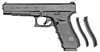 Glock 34 Gen 4 Semi-Auto Pistol PG3430101, 9mm, 5.32 in, Black Grip, Black Finish, 10 Rd