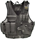 Galati Gear Deluxe Tactical Vest, Medium, Black (GLV547B)