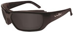 Wileyx Climate Control Gloss Black, Smoke Safety Glasses (CCROU01)