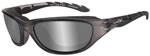 Wileyx Climate Control Crystal Metallic, Silver Safety Glasses (697)