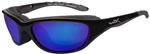 Wileyx Climate Control Gloss Black/Pol Safety, Blue Saftey Glasses (698)