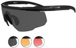 Wileyx Outdoors Matte Black, Smoke or Bronze, or Red Saftey Classes Glasses (306)