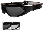 Wileyx Outdoors Matte Black/Smoke,Clear Safety Glasses (70)