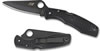 Spyderco Pacific Salt Fiberglass-Reinforced Nylon Drop Point Folding Knife w/Plain Edge (C91PBBK)