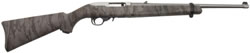 Ruger 10/22 Rifle 1286, 22 Long Rifle, 18.5 in, Camo Synthetic Stock, Matte Stainless Finish, 10 Rd