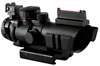 Aim Sports Tactical Rifle Scope JTDFO432G, 4x, 32mm, Matte Black, Illuminated Rapid Ranging Reticle