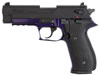 Sig Mosquito Pistol MOS22PURP, 22 Long Rifle, 3.9 in, Black Polymer Grip, Black/Purple Finish, Adj Sights, 10 Rd