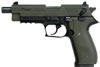 Sig Mosquito Pistol MOS22ODTB, 22 Long Rifle, 4.9 in Threaded, OD Green Synthetic Grip, OD Green Finish, Adj Sights, 10 Rd