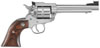 Ruger Single-Ten Revolver 8100, 22 Long Rifle, 5.5 in, Hardwood Gunfighter Grip, Satin Stainless Finish, 10 Rd