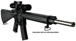 DPMS Panther Bull Rifle (CA Approved) RFTLBULL20, 223 Remington/5.56 NATO, 20 in, Black Synthetic Stock, Black Finish