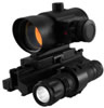 NcStar Special Operations Optics Red Dot Scope Combo KARDLFS, 1x, 30mm, Black, 3 M.O.A. Dot