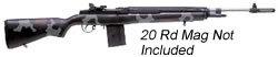 Springfield M1A Super Match Semi-Auto (CA Approved) Rifle SA9805CA, 308 Winchester, 22 in, Camo Fiberglass Stock, Stainless Finish