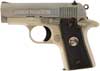 Colt Mustang Pocketlite O6891, 380 ACP, 2.75", Checkered Black Grips, Brushed Stainless/Electroless Nickel Finish, 6 Rd