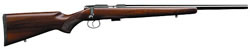 CZ 453 Varmint Rifle 02076, 17 HMR, 20.9" in Fluted, Bolt Action, Walnut Stock, Blue Finish, 5 Rds