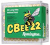 Remington CBee Rimfire Ammunition CB22L100, 22 Long Rifle, Hollow Point (HP), 33 GR, 740 fps, 100 Rd/bx Remington CBee Rimfire Ammunition CB22L100, 22 Long Rifle, Hollow Point (HP), 33 GR, 740 fps, 100 Rd/bx