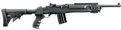 Ruger Mini-14 Tactical Rifle 5846, 223 Remington, 16 1/8 in, ATI Folding/Collapsible Stock, Blue Finish, 20 Rds