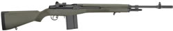 Springfield M1A Standard Rifle MA9109, 308 Winchester, 22 in, Green Composite Stock, Carbon Finish