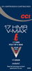 CCI V-Max Varmint Rimfire Ammunition 0049, 17 HMR, V-Max, 17 GR, 2550 fps, 50 Rd/bx