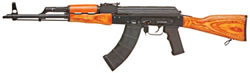 Inter Ordnance Sporter Econ AK-47 Rifle SPORT0001, 7.62mmX39mm, 16.25 in, Wood Stock, Black Finish, 30 Rd