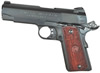 Bersa Commander Pistol ACC9B, 9mm, 4.25 in, Checkered Mahogany Grip, Stainless Finish, 9 Rd