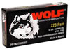 Wolf Performance Rifle Ammunition 762HPTINS, 7.62mmX39mm, Hollow Point (HP), 122 GR, 2396 fps, 640 Rd/case