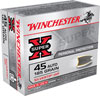 Winchester Super-X Pistol Ammunition X45ASHP2, 45 ACP, Silvertip Hollow Point (HP), 185 GR, 1000 fps, 20 Rd/bx