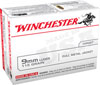 Winchester USA Pistol Ammunition USA9MMVP, 9mm, Full Metal Jacket (FMJ), 115 GR, 1190 fps, 100 Rd/b Winchester USA Pistol Ammunition USA9MMVP, 9mm, Full Metal Jacket (FMJ), 115 GR, 1190 fps, 100 Rd/b
